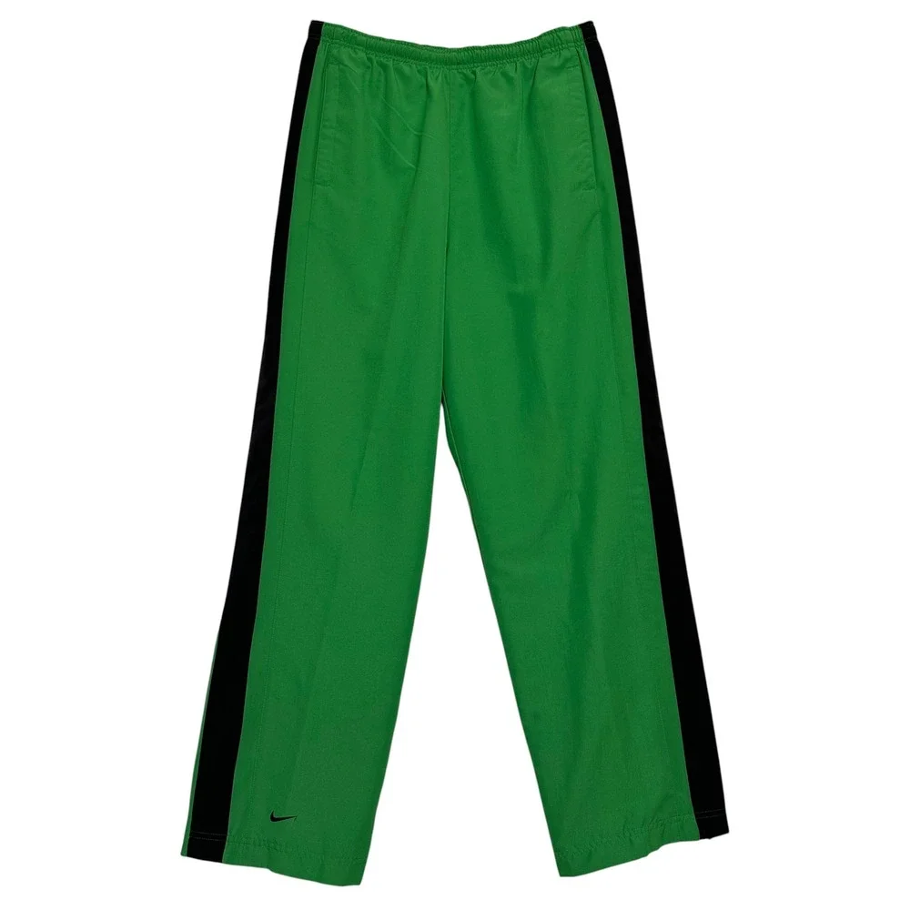 Nike Tracksuit Set Windbreaker Jacket‎ Pants Silver Tag Y2K Green Poly Warp L